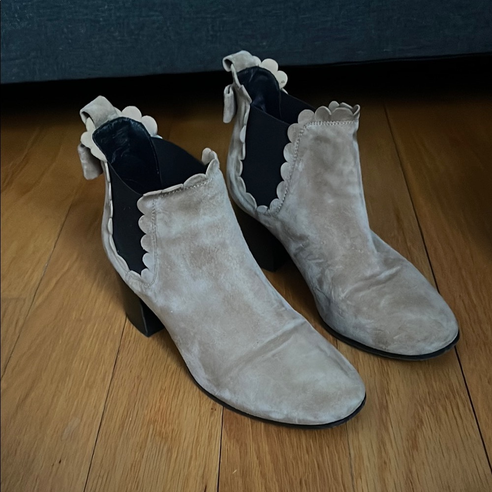 Kate Spade Scalloped Ankle Boots